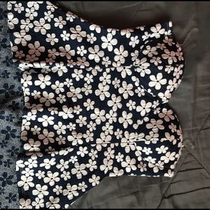 Blue Flowered Shirt